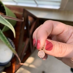 Monica Vinader Siren Rose Quartz Charm